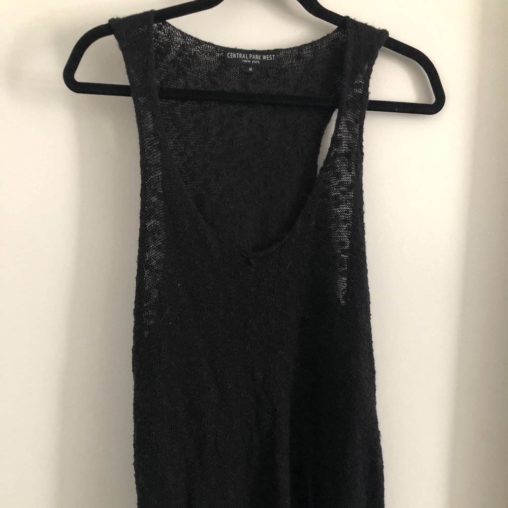 Central Park West Black Tank Top Size M